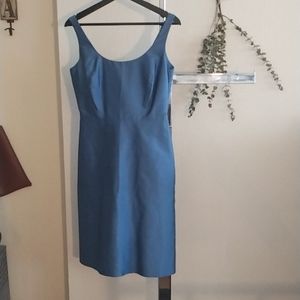 Ann Taylor Blue Silk Dress